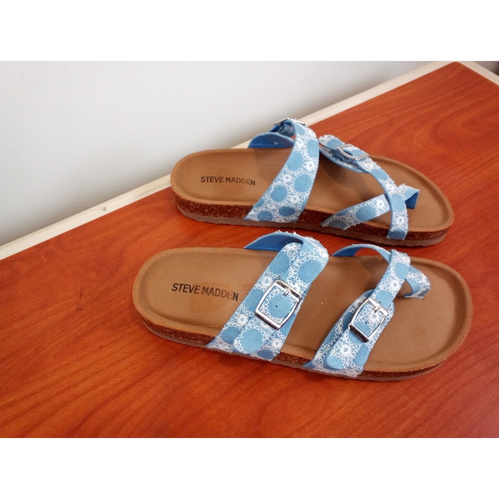 Girls Steve Madden Beached Slide Sandals Size 2
